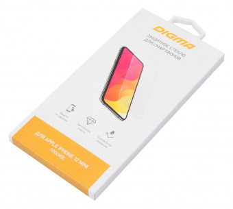 Защитное стекло для экрана Digma для Apple iPhone 12 mini прозрачная 1шт. (DGG1AP12MA) от магазина РЭССИ