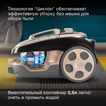 Пылесос Hyundai HYV-C3550 2220Вт золотистый/темно-коричневый от магазина РЭССИ