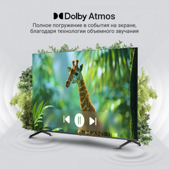 Телевизор QLED Digma 75" DM-LED75UQB31 Google TV Frameless Metal черный/черный 4K Ultra HD 60Hz MEMC DVB-T DVB-T2 DVB-C DVB-S DVB-S2 USB WiFi Smart TV от магазина РЭССИ
