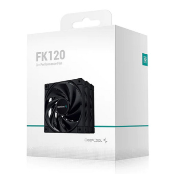 Вентилятор Deepcool FK120-3 in 1 120x120x25mm черный 4-pin 28dB 170gr Ret (R-FK120-BKNPF3-G-1) от магазина РЭССИ