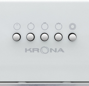 Вытяжка встраиваемая Krona Luisa 600 White PB белый управление: кнопочное (1 мотор) от магазина РЭССИ