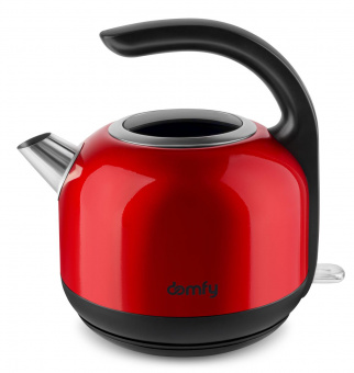 Чайник электрический Domfy DSC-EK506 1.7л. 2200Вт красный/черный (корпус: нержавеющая сталь) от магазина РЭССИ