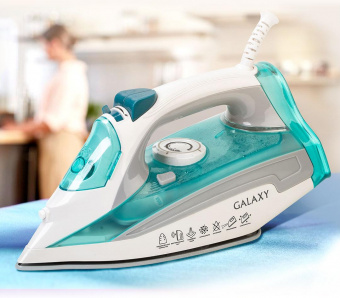 Утюг Galaxy Line GL 6127 2200Вт бирюзовый/белый от магазина РЭССИ