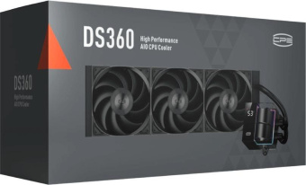 Система водяного охлаждения PcCooler DS360 BK Soc-AM5/AM4/1200/1700/1851 черный 4-pin Al LCD 300W Ret (DS360-BKNWXX-GL) от магазина РЭССИ