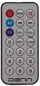 Минисистема Denn DBS808 черный 20Вт FM USB BT micro SD от магазина РЭССИ