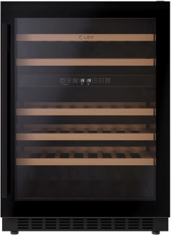 Винный шкаф Lex LWD6046BL dual zone 1-нокамерн. черный от магазина РЭССИ