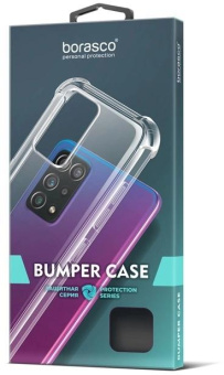 Чехол (клип-кейс) BoraSCO для Xiaomi Poco M6 4G Bumper Case прозрачный (73625) от магазина РЭССИ