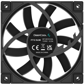 Вентилятор для корпуса Deepcool FT12 Slim 120х120x15 черный 4-pin 25.6дБ (R-FT12SLIM-BKWPN1-G) Ret от магазина РЭССИ