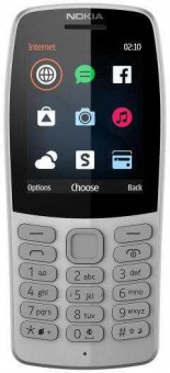 Мобильный телефон Nokia 210 Dual Sim серый моноблок 2Sim 2.4" 240x320 0.3Mpix GSM900/1800 MP3 FM microSD max64Gb от магазина РЭССИ