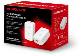 Сетевой адаптер Powerline Mercusys MP500 KIT AV1000 Gigabit Ethernet (упак.:2шт) от магазина РЭССИ