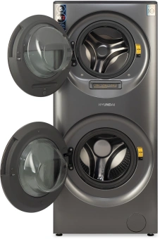 Стиральная машина Hyundai Proxima WMD9424 класс: A+++ загр.фронтальная макс.:15кг (с сушкой) темно-серебристый от магазина РЭССИ