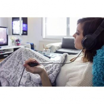 Наушники мониторные Thomson HED4407 TV Hi-Fi 8м черный проводные оголовье (00132469) от магазина РЭССИ