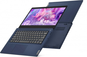 Ноутбук Lenovo IdeaPad 3 14IIL05 Core i3 1005G1 4Gb SSD128Gb Intel UHD Graphics 14" TN FHD (1920x1080) Windows 10 Home blue WiFi BT Cam (81WD0102RU) от магазина РЭССИ