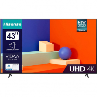 Телевизор LED Hisense 43" 43A6K Frameless черный 4K Ultra HD 60Hz DVB-T DVB-T2 DVB-C DVB-S DVB-S2 WiFi Smart TV от магазина РЭССИ