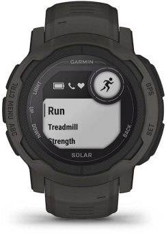 Смарт-часы Garmin Instinct 2 Solar 45мм 0.9" AMOLED корп.черный силикон рем.черный (010-02627-00) от магазина РЭССИ