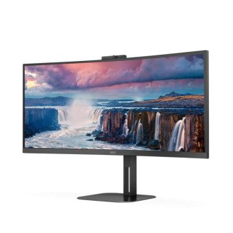 Монитор AOC 34" Gaming CU34V5CW черный VA LED 1ms 21:9 HDMI M/M Cam матовая HAS Piv 300cd 178гр/178гр 3440x1440 100Hz FreeSync DP 2K USB 9.43кг от магазина РЭССИ