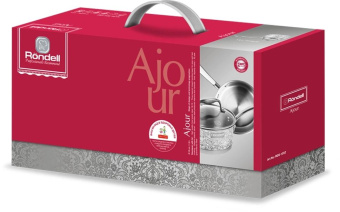 Ковш Rondell Ajour RDS-1052 1.5л. d=16см (с крышкой) стальной от магазина РЭССИ