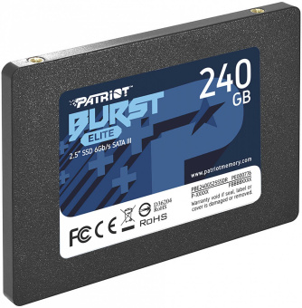 Накопитель SSD Patriot SATA III 240Gb PBE240GS25SSDR Burst Elite 2.5" от магазина РЭССИ