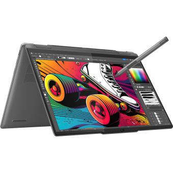 Ноутбук Lenovo Yoga 7 14IML9 Core Ultra 5 125H 16Gb SSD1Tb Intel Arc 14" OLED Touch 2.8K (2880x1800) Windows 11 Home dk.grey WiFi BT Cam Bag (83DJ0095RU) от магазина РЭССИ
