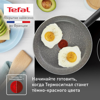 Сковорода Tefal Natural Cook 04213124 круглая 24см ручка несъемная (без крышки) серый от магазина РЭССИ