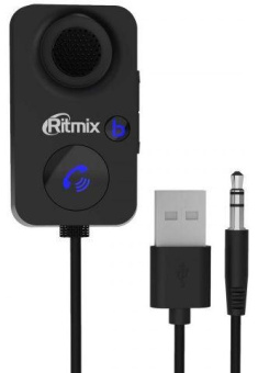 Автомобильный FM-модулятор Ritmix BTR-100 черный BT (80001126) от магазина РЭССИ