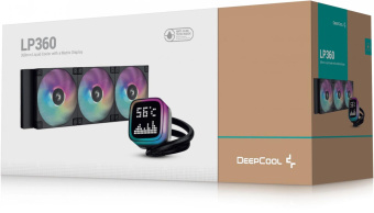 Система водяного охлаждения Deepcool LP360 ARGB Soc-AM5/AM4/1200/1700/1851 черный 4-pin 38.71dB Al LCD 350W 1716gr Ret (R-LP360-BKMSNC-G-1) от магазина РЭССИ