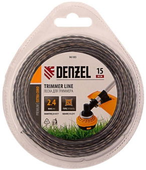 Леска для садовых триммеров Denzel 96185 d=2.4мм L=15м от магазина РЭССИ