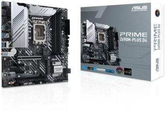 Материнская плата Asus PRIME Z690M-PLUS D4 Soc-1700 Intel Z690 4xDDR4 mATX AC`97 8ch(7.1) GbLAN RAID+DVI+HDMI+DP от магазина РЭССИ
