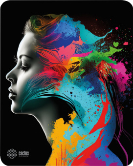 Коврик для мыши Cactus Color paint 300x250x3мм (CS-MP-D08M) от магазина РЭССИ