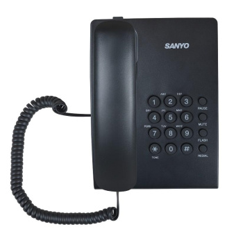 Телефон проводной Sanyo RA-S204B черный от магазина РЭССИ