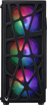 Корпус Formula MANA черный без БП ATX 6x120mm 1xUSB2.0 1xUSB3.0 1xUSB3.1 audio bott PSU от магазина РЭССИ