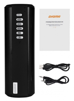 Колонка порт. Digma S-32 черный 6W 1.0 BT 2000mAh (SP326B) от магазина РЭССИ