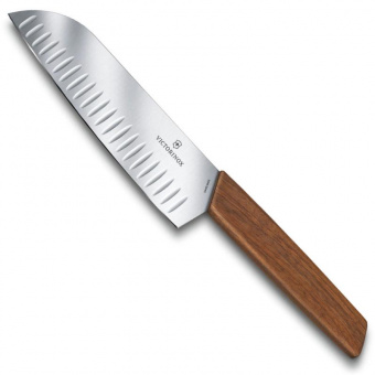 Нож кухонный Victorinox Swiss Modern (6.9050.17KG) стальной разделочный лезв.170мм дерево блистер от магазина РЭССИ