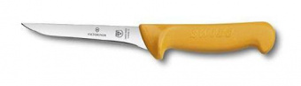 Нож кухонный Victorinox Swibo (5.8408.10) стальной обвалочный для мяса лезв.100мм прямая заточка оранжевый от магазина РЭССИ