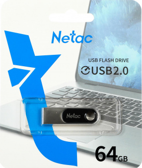 Флеш Диск Netac 64Gb U278 NT03U278N-064G-20PN USB2.0 серебристый от магазина РЭССИ
