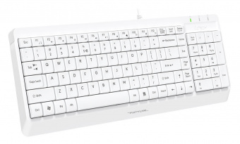 Клавиатура + мышь A4Tech Fstyler F1512 клав:белый мышь:белый USB (F1512 WHITE) от магазина РЭССИ