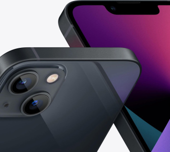 Смартфон Apple A2633 iPhone 13 128Gb 4Gb темная ночь моноблок 3G 4G 1Sim 6.1" 1170x2532 iOS 16 12Mpix 802.11 a/b/g/n/ac/ax NFC GPS GSM900/1800 GSM1900 TouchSc Protect от магазина РЭССИ