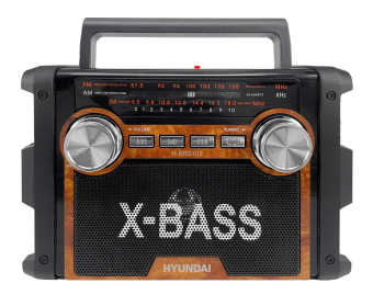 Радиоприемник настольный Hyundai H-SRS103 черный USB SD/microSD от магазина РЭССИ