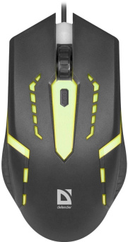 Мышь Defender Flash MB-600L черный оптическая 1200dpi USB 3but (52600) от магазина РЭССИ
