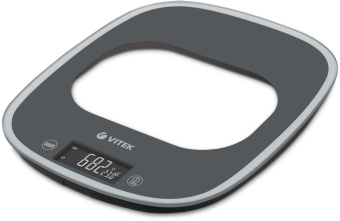 Весы кухонные электронные Vitek Graphite VT-8013 макс.вес:10кг от магазина РЭССИ