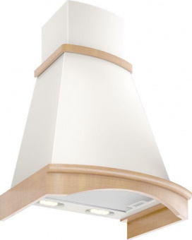 Вытяжка каминная Elikor Ротонда 60П-1000-П3Д бежевый/дуб неокрашенный управление: ползунковое (1 мотор) от магазина РЭССИ