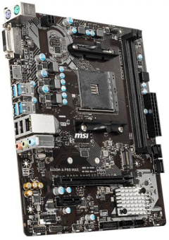Материнская плата MSI B450M-A PRO MAX Soc-AM4 AMD B450 2xDDR4 mATX AC`97 8ch(7.1) GbLAN RAID+DVI+HDMI от магазина РЭССИ