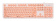 Клавиатура Оклик 400MR белый/розовый USB slim Multimedia от магазина РЭССИ
