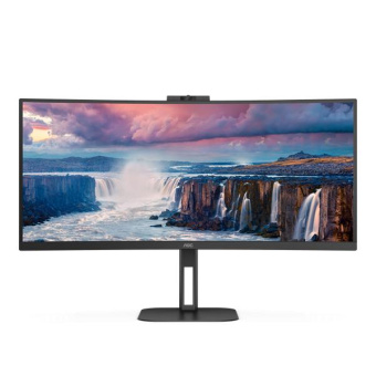 Монитор AOC 34" Gaming CU34V5CW черный VA LED 1ms 21:9 HDMI M/M Cam матовая HAS Piv 300cd 178гр/178гр 3440x1440 100Hz FreeSync DP 2K USB 9.43кг от магазина РЭССИ