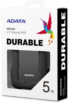 Жесткий диск A-Data USB 3.0 5Tb AHD330-5TU31-CBK HD330 DashDrive Durable 2.5" черный от магазина РЭССИ