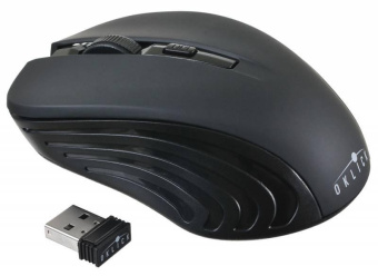Мышь Оклик 545MW черный оптическая (1600dpi) беспроводная USB для ноутбука (4but) от магазина РЭССИ