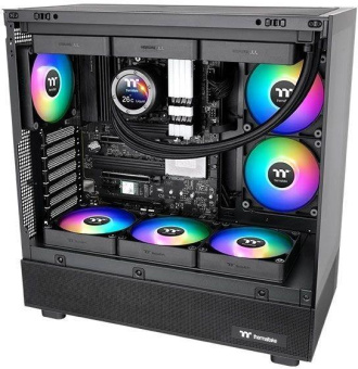 Вентилятор Thermaltake CT140 Sync реверсивный ARGB черный 4-pin 32.8dB Ret (CL-F174-PL14SW-A) от магазина РЭССИ