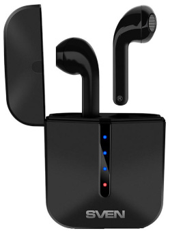 Гарнитура вкладыши Sven E-335B черный беспроводные bluetooth в ушной раковине (SV-020354) от магазина РЭССИ