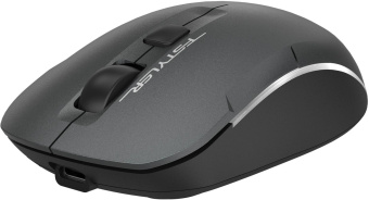Мышь A4Tech Fstyler FB26CS Air2 серый/черный оптическая (2000dpi) silent беспроводная BT/Radio USB для ноутбука (4but) от магазина РЭССИ