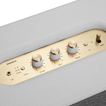 Колонка порт. Marshall Woburn II белый/золотистый 130W 2.1 BT/3.5Jack 10м от магазина РЭССИ